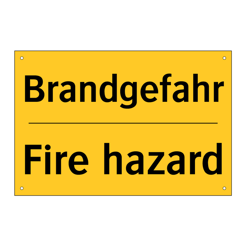 Brandgefahr - Fire hazard