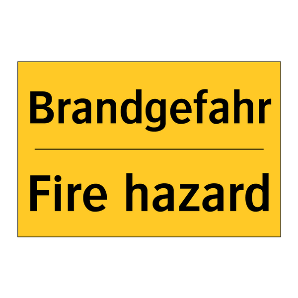 Brandgefahr - Fire hazard