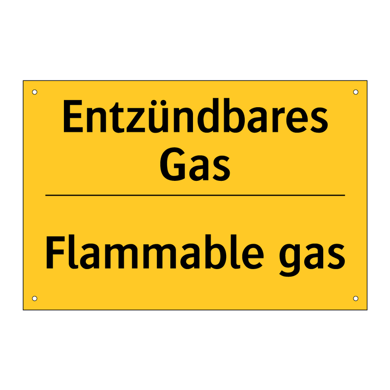 Entzündbares Gas - Flammable gas