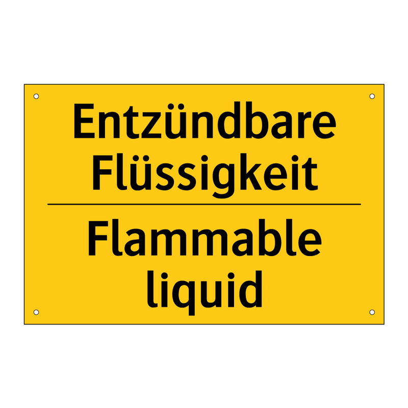 Entzündbare Flüssigkeit - Flammable liquid