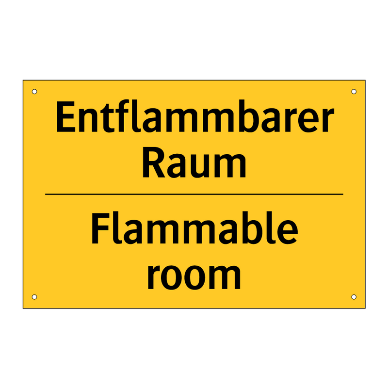 Entflammbarer Raum - Flammable room