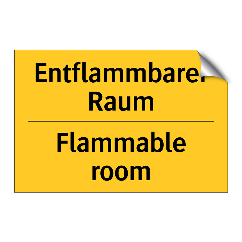 Entflammbarer Raum - Flammable room