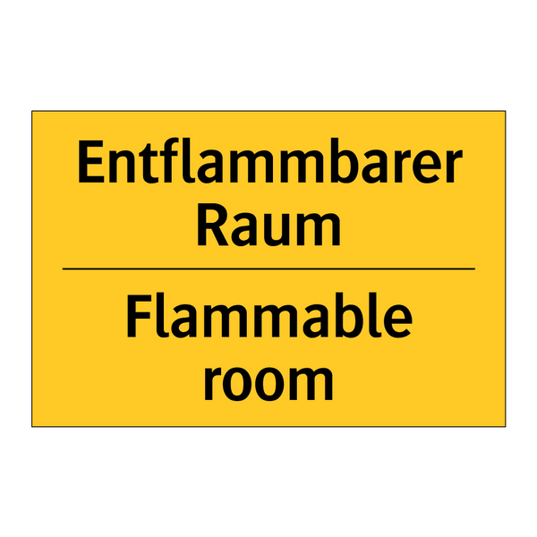 Entflammbarer Raum - Flammable room