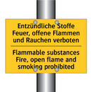 Entzündliche Stoffe Feuer, offene /.../ - Flammable substances Fire, open /.../