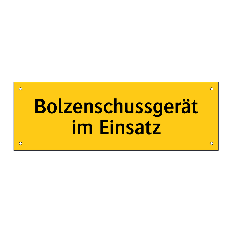 Bolzenschussgerät im Einsatz