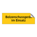 Bolzenschussgerät im Einsatz