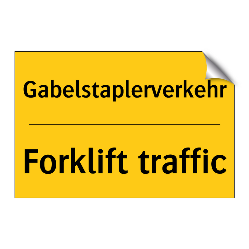 Gabelstaplerverkehr - Forklift traffic