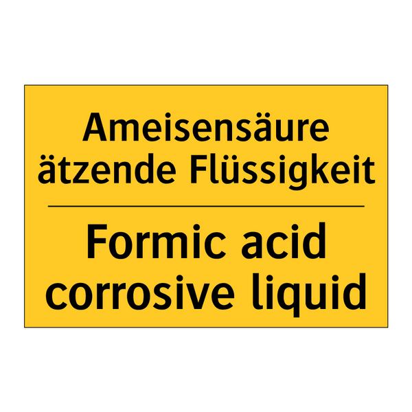 Ameisensäure ätzende Flüssigkeit/.../ - Formic acid corrosive liquid