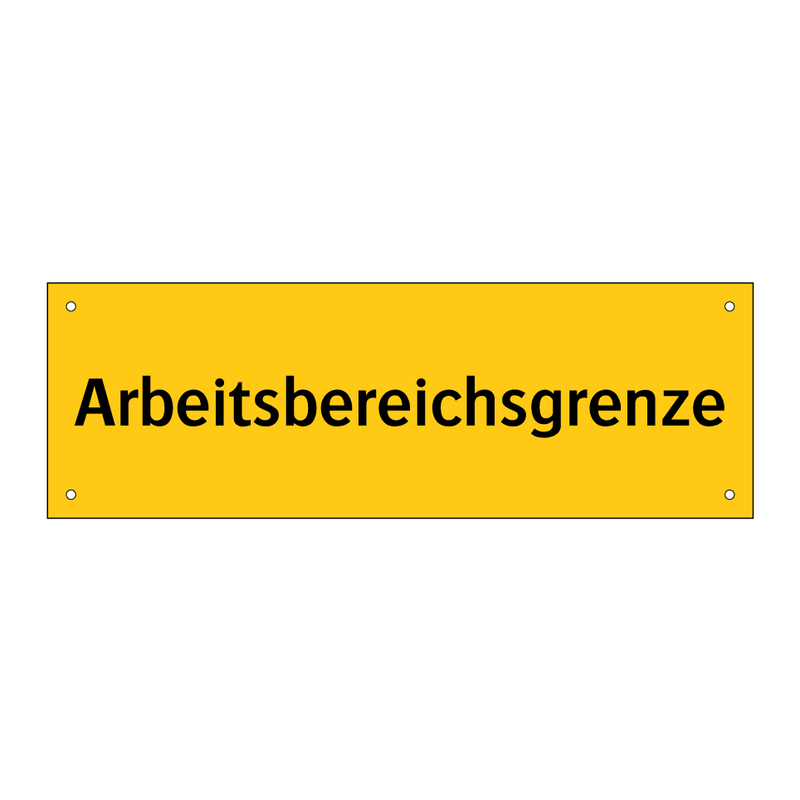 Arbeitsbereichsgrenze