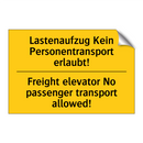 Lastenaufzug Kein Personentransport /.../ - Freight elevator No passenger /.../