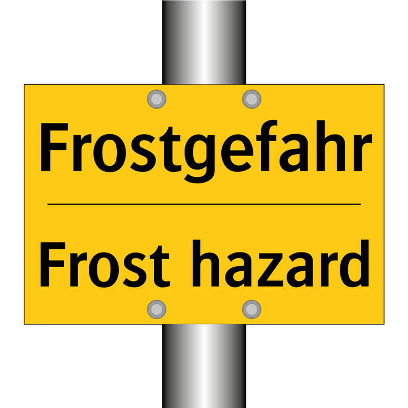 Frostgefahr - Frost hazard