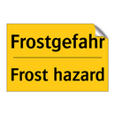 Frostgefahr - Frost hazard