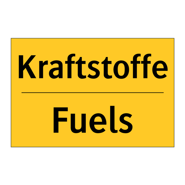 Kraftstoffe - Fuels