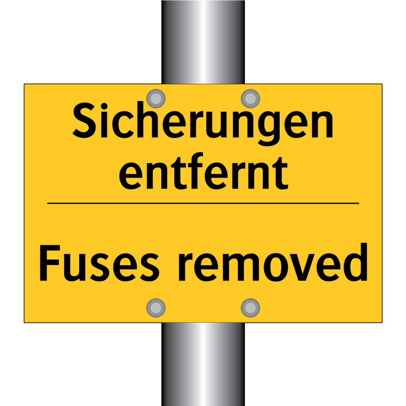 Sicherungen entfernt - Fuses removed