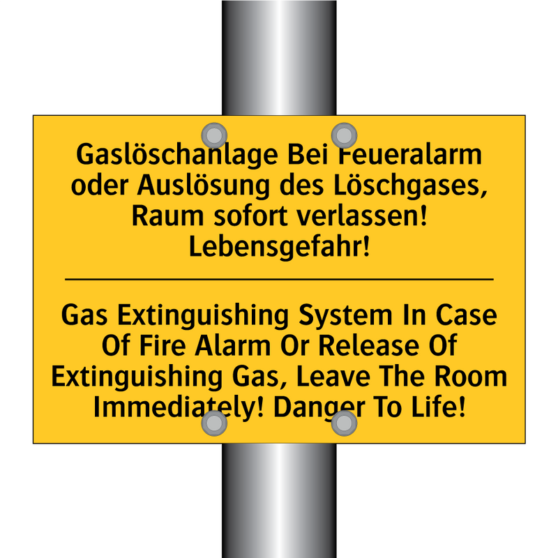 Gaslöschanlage Bei Feueralarm /.../ - Gas Extinguishing System In Case /.../