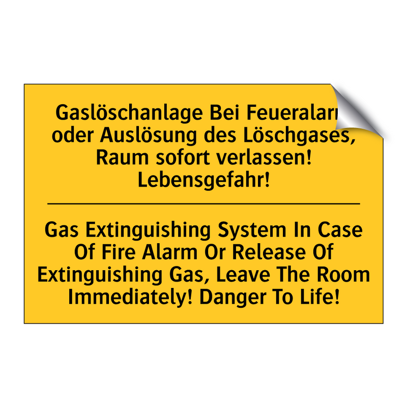 Gaslöschanlage Bei Feueralarm /.../ - Gas Extinguishing System In Case /.../