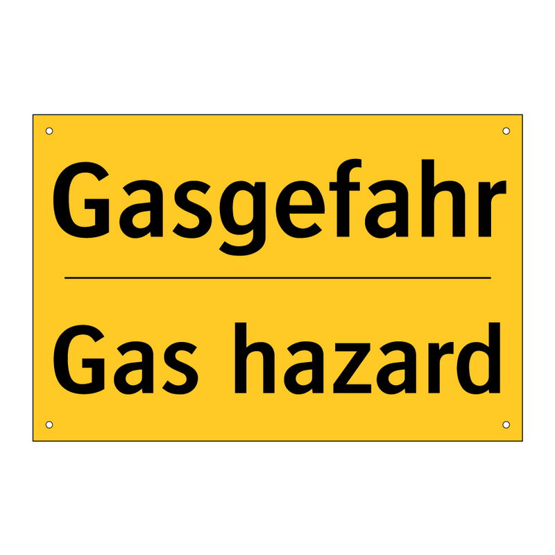 Gasgefahr - Gas hazard