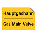 Hauptgashahn - Gas Main Valve