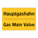 Hauptgashahn - Gas Main Valve