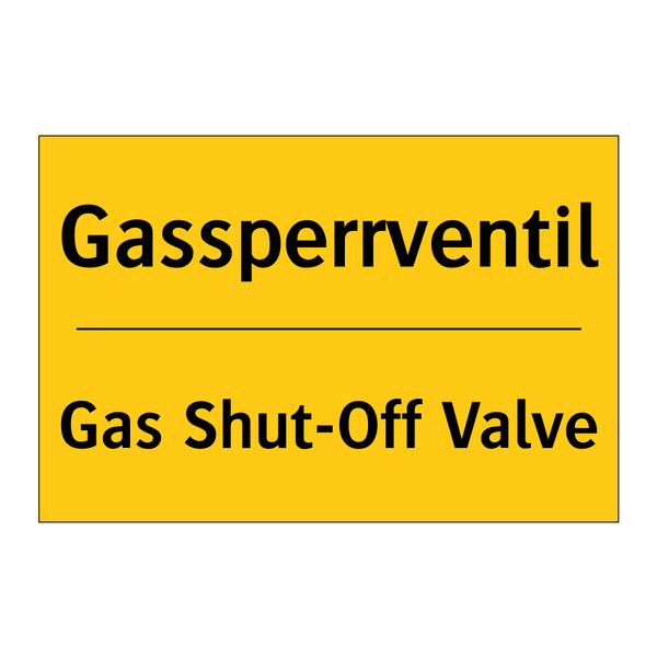 Gassperrventil - Gas Shut-Off Valve