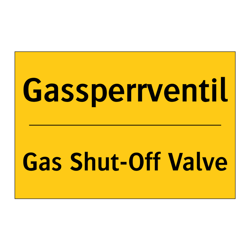 Gassperrventil - Gas Shut-Off Valve