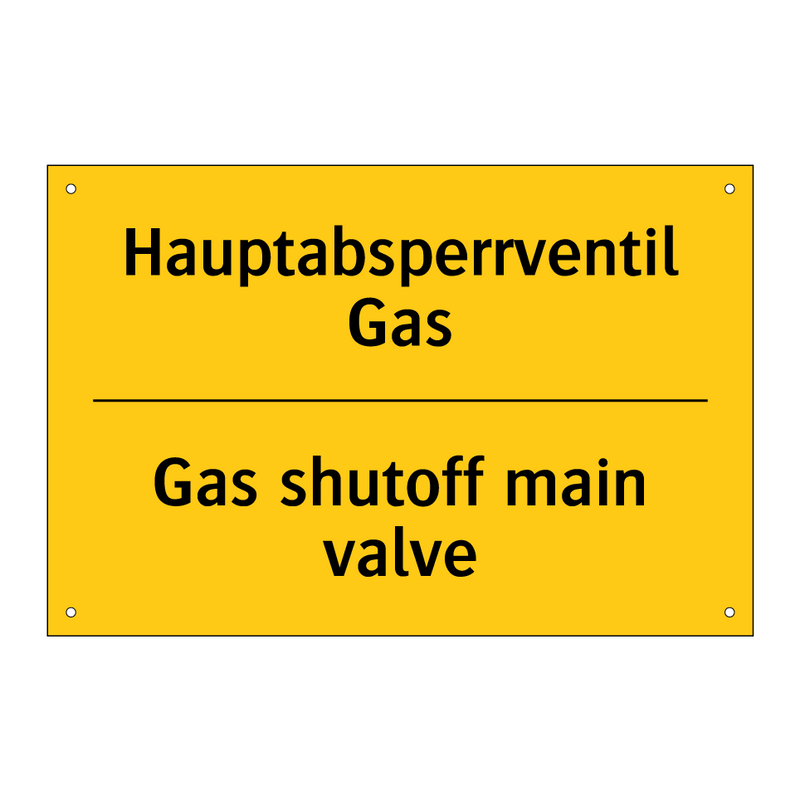 Hauptabsperrventil Gas - Gas shutoff main valve