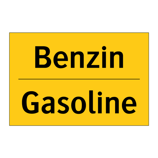Benzin - Gasoline