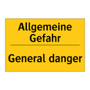 Allgemeine Gefahr - General danger