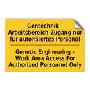 Gentechnik - Arbeitsbereich Zugang /.../ - Genetic Engineering - Work Area /.../