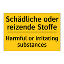 Schädliche oder reizende Stoffe/.../ - Harmful or irritating substances/.../