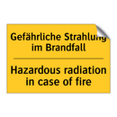 Gefährliche Strahlung im Brandfall/.../ - Hazardous radiation in case of /.../