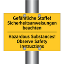 Gefährliche Stoffe! Sicherheitsanweisungen /.../ - Hazardous Substances! Observe /.../