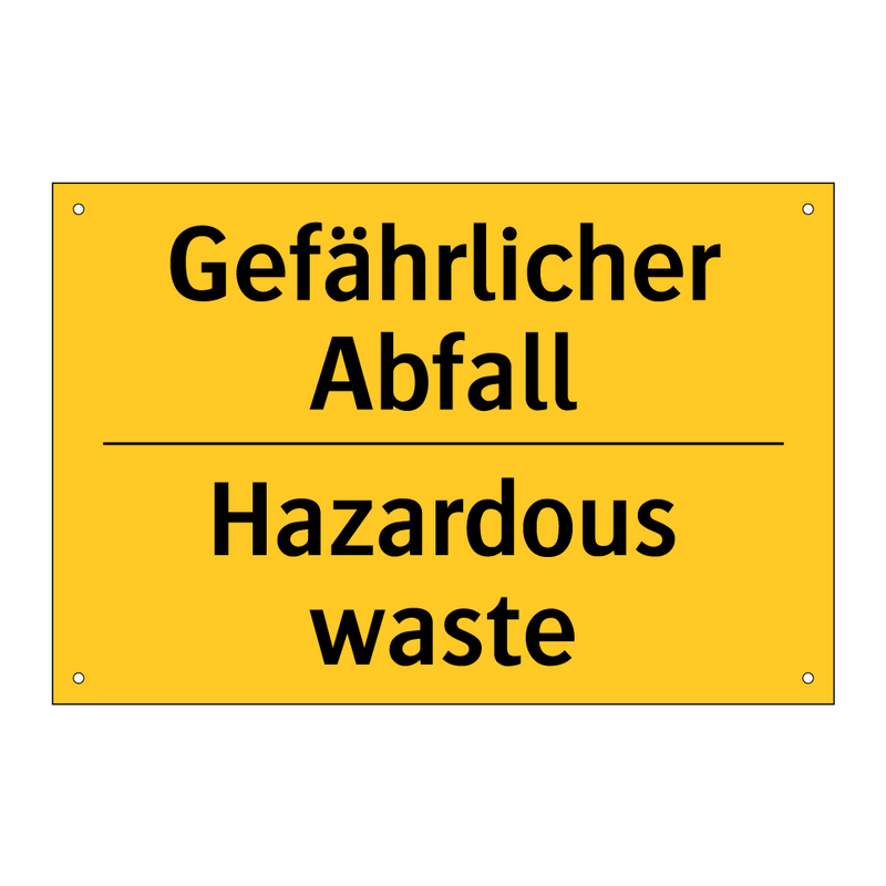 Gefährlicher Abfall - Hazardous waste