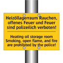 Heizöllagerraum Rauchen, offenes /.../ - Heating oil storage room Smoking, /.../