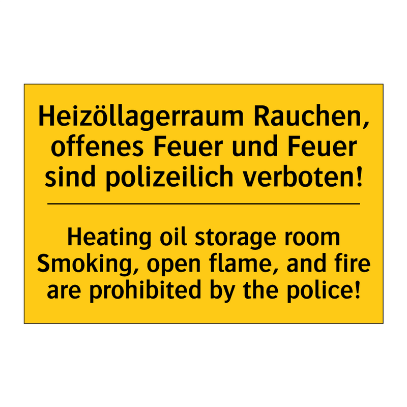 Heizöllagerraum Rauchen, offenes /.../ - Heating oil storage room Smoking, /.../
