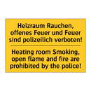 Heizraum Rauchen, offenes Feuer /.../ - Heating room Smoking, open flame /.../