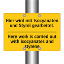 Hier wird mit Isocyanaten und /.../ - Here work is carried out with /.../