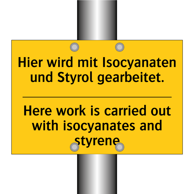 Hier wird mit Isocyanaten und /.../ - Here work is carried out with /.../
