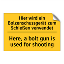 Hier wird ein Bolzenschussgerät /.../ - Here, a bolt gun is used for shooting/.../
