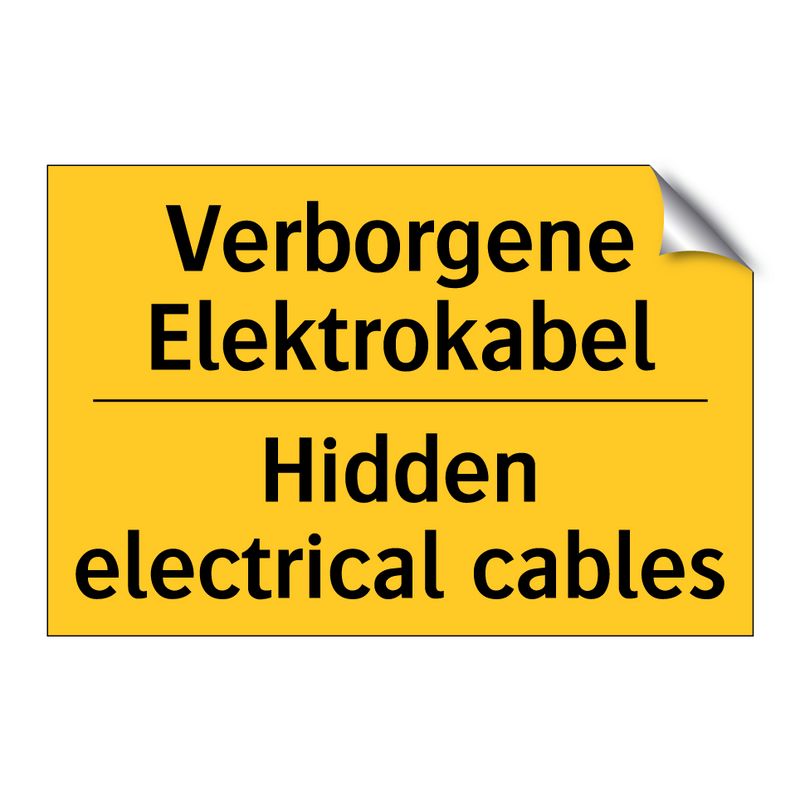 Verborgene Elektrokabel - Hidden electrical cables