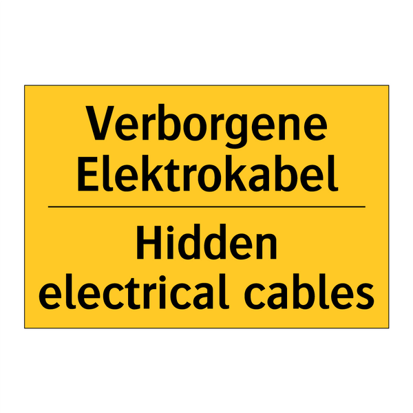 Verborgene Elektrokabel - Hidden electrical cables