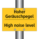 Hoher Geräuschpegel - High noise level