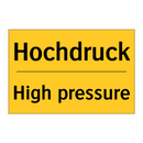 Hochdruck - High pressure