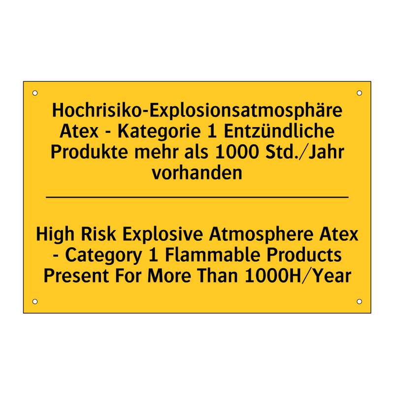 Hochrisiko-Explosionsatmosphäre /.../ - High Risk Explosive Atmosphere /.../