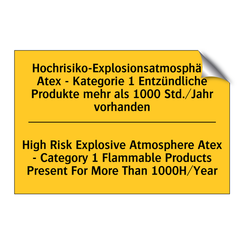 Hochrisiko-Explosionsatmosphäre /.../ - High Risk Explosive Atmosphere /.../