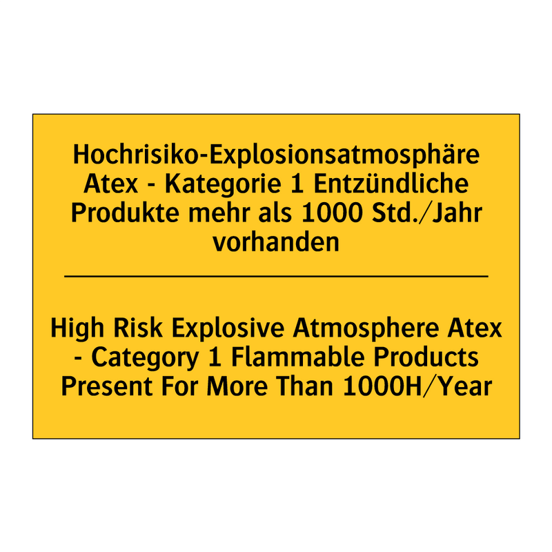 Hochrisiko-Explosionsatmosphäre /.../ - High Risk Explosive Atmosphere /.../