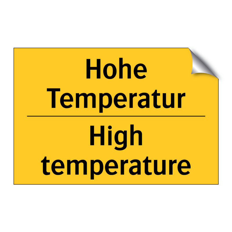 Hohe Temperatur - High temperature