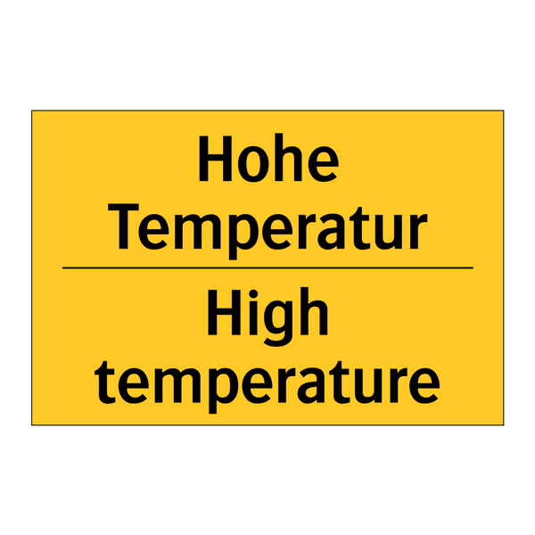 Hohe Temperatur - High temperature