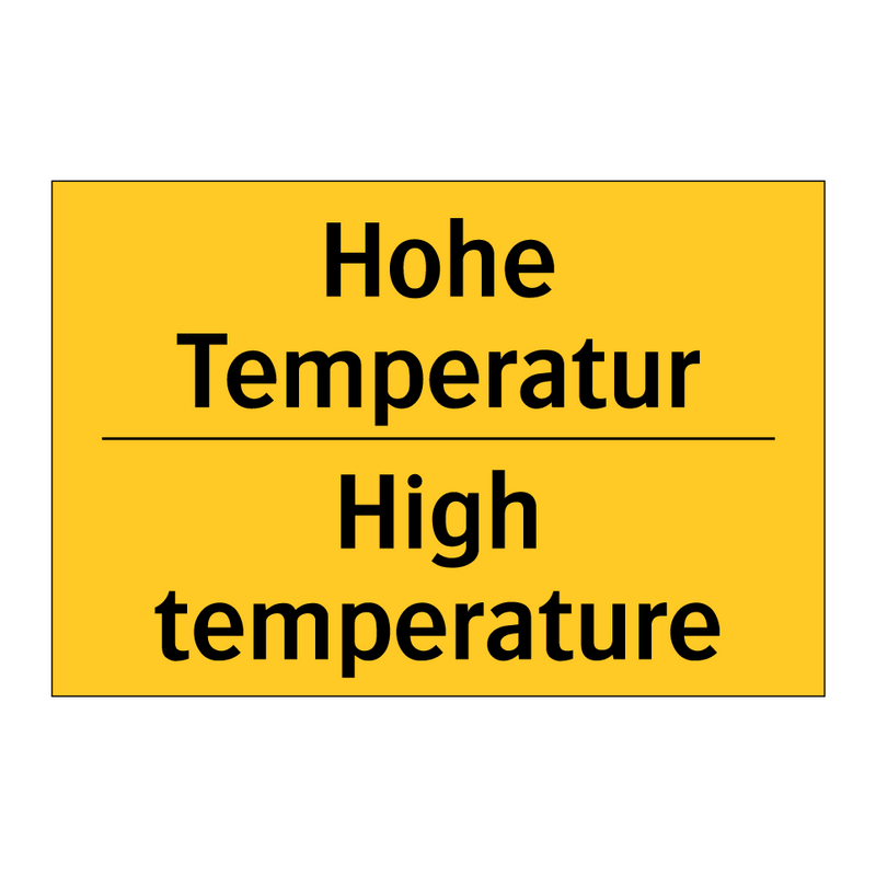 Hohe Temperatur - High temperature
