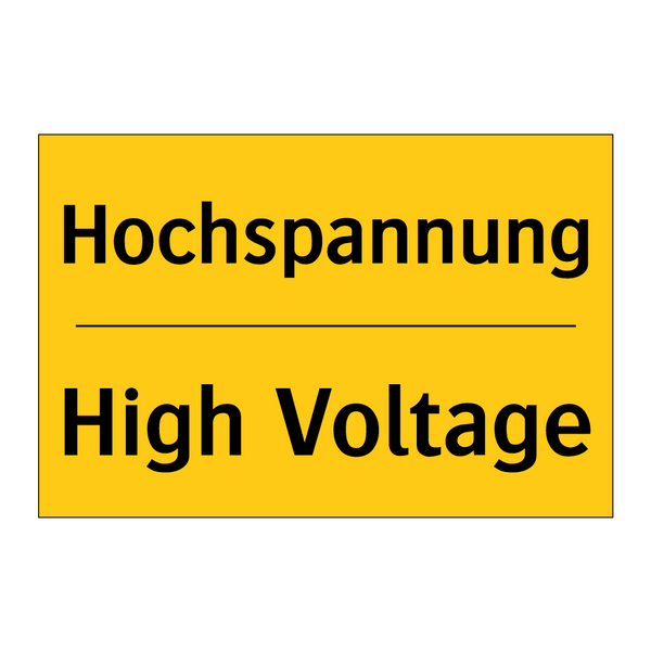 Hochspannung - High Voltage